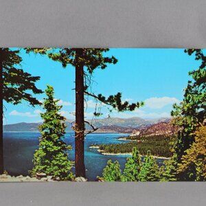 Vintage Postcard - Zephyr Cove Look Out Lake Tahoe- Dexter Press